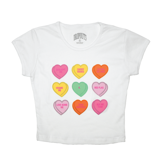 Candy Hearts | Baby Tee